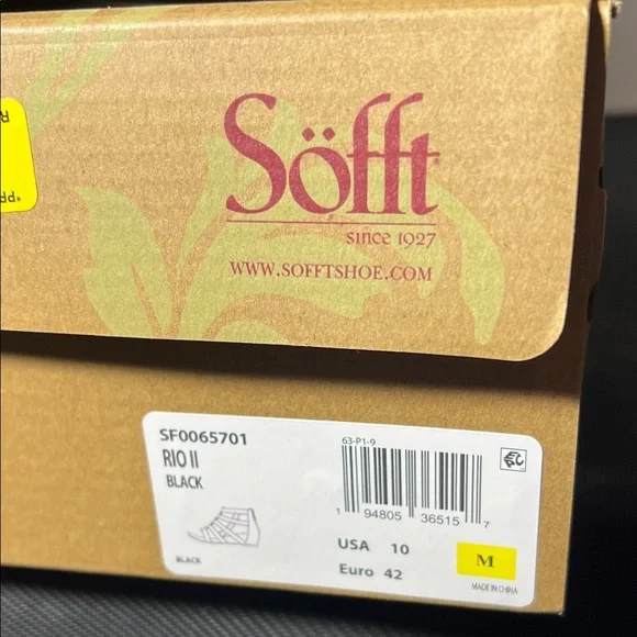 Sofft Black Gladiator Wedge Sandals Rio II. SH161 - Picture 10 of 11